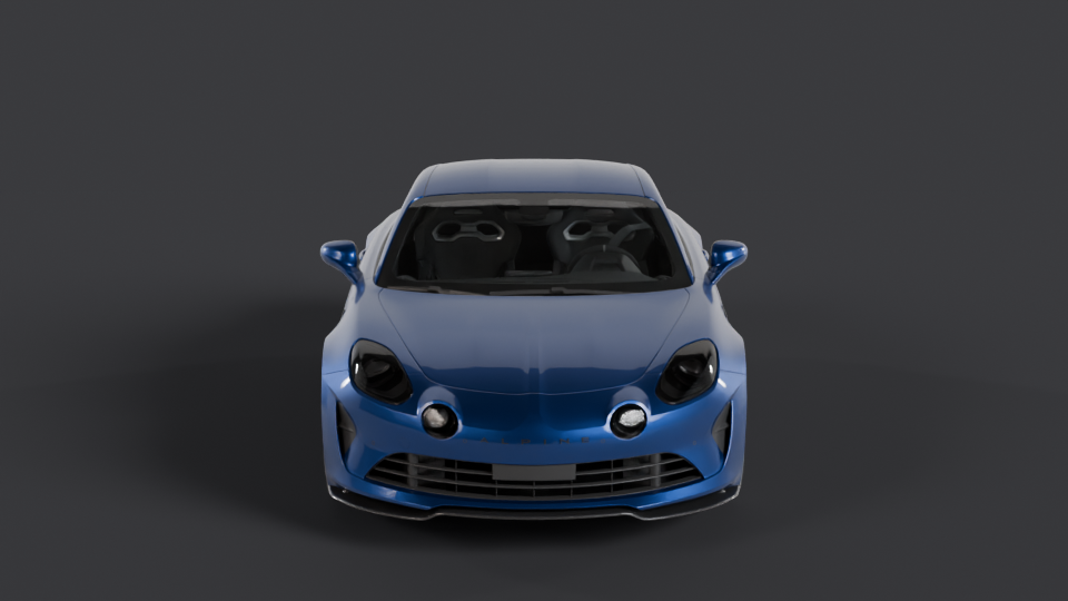 Alpine A110 S en rotation