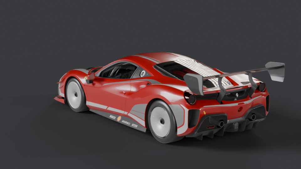 Ferrari 488 Challenge EVO — Trois-quarts arrière