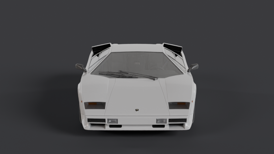 Lamborghini Countach en rotation