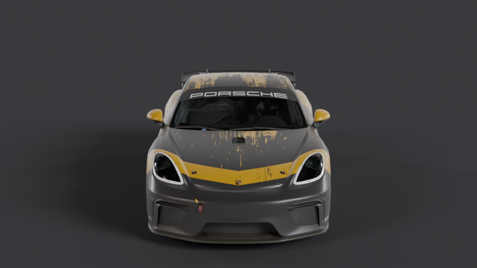 Porsche 718 Cayman GT4 CS MR en rotation